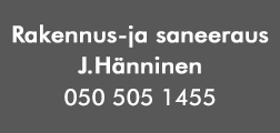 Rakennus-ja saneeraus J.Hänninen logo